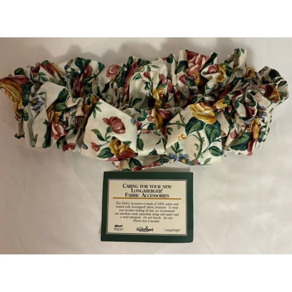 (5) New Longaberger Basket Vintage 1990’s Collectible Basket Garters, Size Large